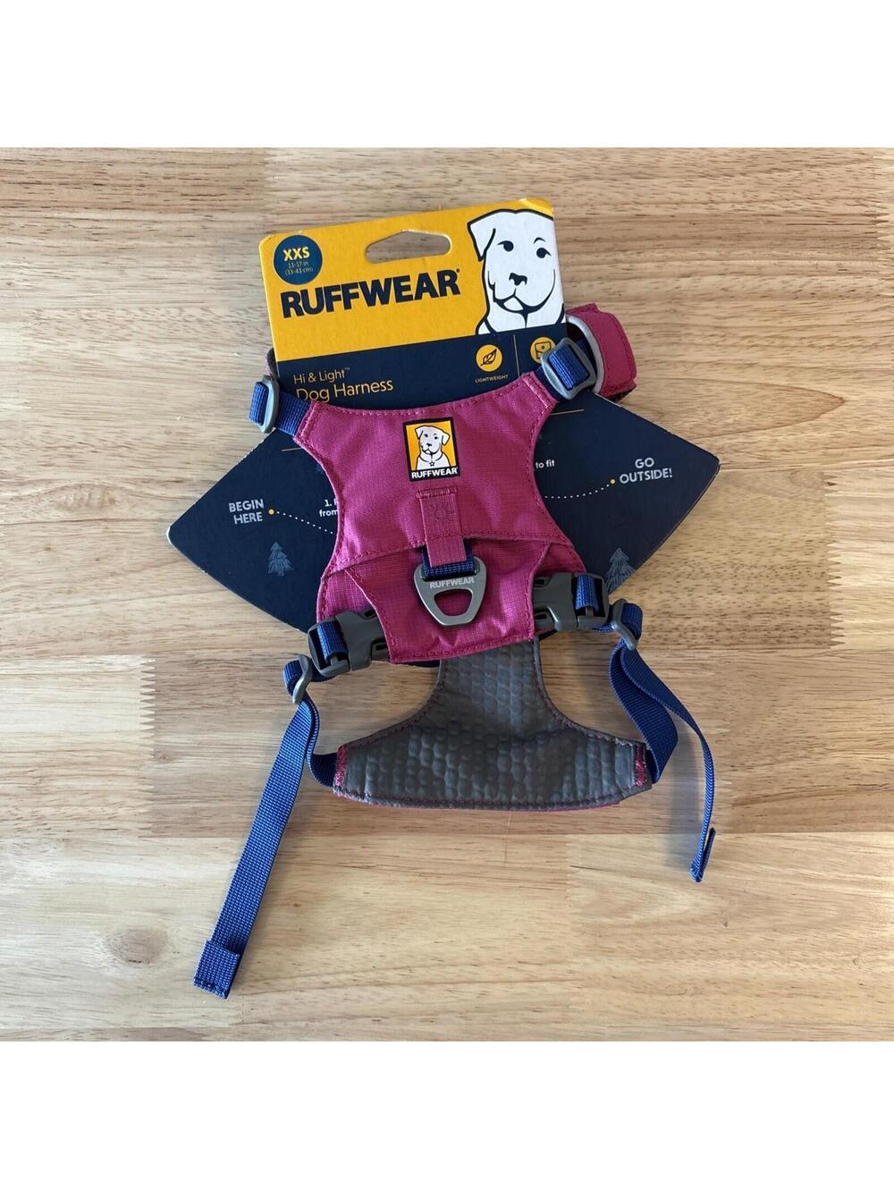 Ruffwear Hi and Light Adjustable Harness Alpenglow Pink XXS Extra Extra Small